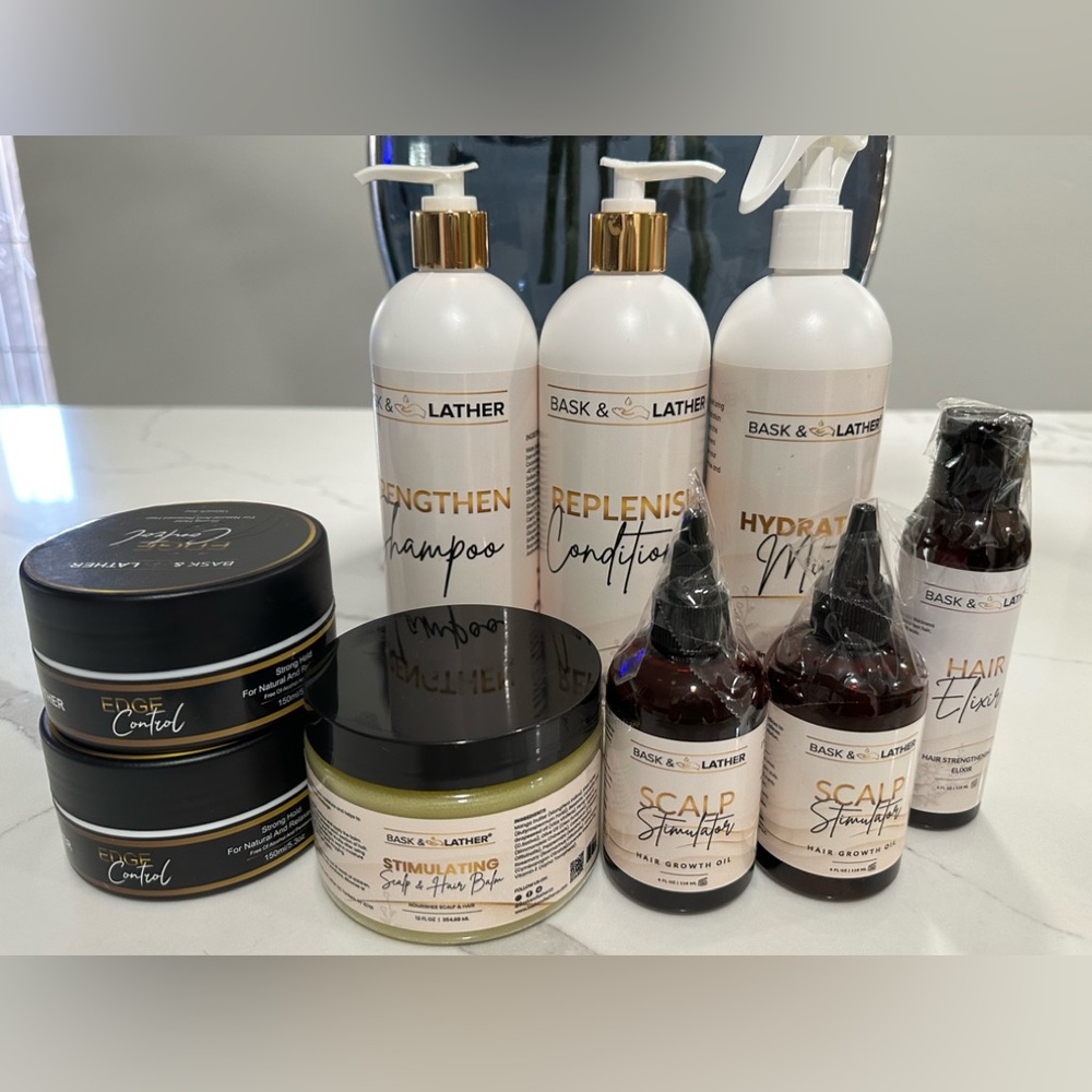 Slightly Used - STILL FULL Hair Treatment Set - White and Black